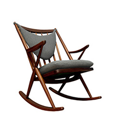 Teak Rocking Chair by Frank Reenskaug