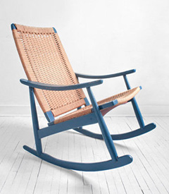 Yugoslavian Woven Rocker  by Hans J Wegner