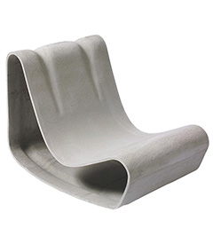 Eternit Beach Chair (Concrete) by Willy Ghul