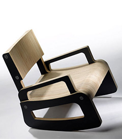 D van Dirk Rocking Chair by Dirk Ploos van Amstel