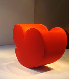 Soft Heart Rocking Chair by Ron Arad